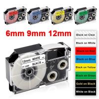 ราคา 6/9/12 มม.เทปฉลาก Casio XR เทป XR-12WE XR12X XR12YW XR9WE XR-9X XR-6WE สําหรับ Casio Label Maker KL-60 KL-120 KL-70 KL-750 KL-8100 KL-8200 ป ้ ายเครื ่ อง (24226786543)