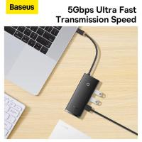 ราคา BASEUS 5 IN 1 HUB TYPE C HDMI USB 3.0 DOCKING สถานีสําหรับ MAC PRO AIR (40621165739)