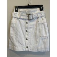 ราคา topshop uk6 us2 กระโปรงยีนส์ สีขาว (19431750768)