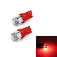 ราคา ไฟหรี่ LED T10 5SMD สีแดง 2หลอด (ไม่รวมค่าส่ง) (13511378612)