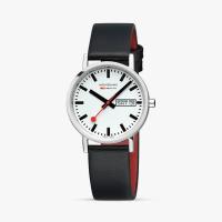 ราคา (ของแท้ประกันช้อป) Mondaine Classic Unisex White Watch A667.30314.11SBBV, White/Black นาฬิกาข้อมือ (22912829513)