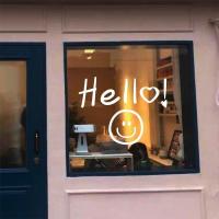 ราคา สติ๊กเกอร์ติดประตูกระจก hello hello Pattern สติ๊กเกอร์ติดผนัง/สติ๊กเกอร์ติดหน้าต่าง สติ๊กเกอร์กระจก เหมาะสําหรับร้านตกแต่ง ประตูกระจก (29009181056)