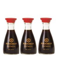 ราคา โปรโมชัน! คิคโคแมน ซอสถั่วเหลือง 150 มล. x 3 ขวด Kikkoman Soy Sauce 150 ml x 3 Bottle (20831235233)