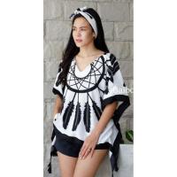 ราคา BAIBOONเซตเสื้อผ้าหนาเกรดA คอวี แถม ผ้าผูกขนาดใหญ่​ ผ้านิ่มมาก ใส่สบาย สไตล์โบฮีเมียน (9844891350)