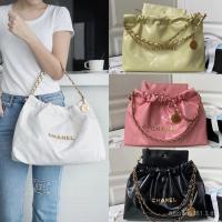 ราคา CHANEL กระเป๋า tote หนังเน้นความเงางามและคงทน ดีไซน์สำหรับฤดูก่อนใบ (44607906520)