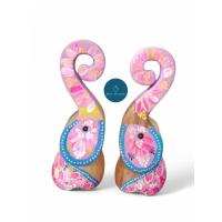 ราคา ช้างชูงวง ช้างแกะสลักไม้เพ้นท์สี ของตกแต่งบ้าน คละสี (28832007773)