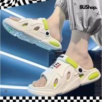 ราคา SMILESHOES รองเท้าแตะผู้ชาย แบบสวม แฟชั่นลำลอง มีสายรัดเท้า นุ่มสวมใส่สบาย S9911 (41405984600)