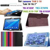 ราคา สําหรับ Lenovo Tab 3 10 ธุรกิจ TB-X103F Tab 10 10.1 "Lenovo TAB2 A10-70F TB3-X70FN แม่เหล็กพลิกป้องกันกรณี Slim น้ําหนักเบา PU หนังฝาครอบ (27473909192)