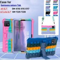 ราคา Samsung galaxy Tab A9 8.7 / A7LITE 8.7 T225 T220 Pop Fidget ของเล่นเด็ก Push It Bubble Lanyard กรณีน่ารักกันกระแทกซิลิโคน (25938121588)