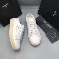ราคา Ysl Yves Saint Laurent in leather sneakers (7338133402)