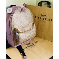 ราคา พร้อมส่ง❗️แท้New Coach หนังแท้ Coach Charlie backpack purple (8834744807)