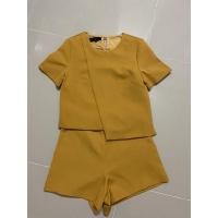 ราคา เชตเสื้อกางเกงสีเหลืองมัสตาร์ด (12364327537)