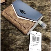 ราคา กระเป๋าตังค์งานช็อปใหญ่ Coach ลายซี-ฟ้า (4856660115)