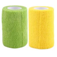 ราคา 3นิ้ว12ม้วน cohesive bandage#เทปล็อคข้อต่อ#ผ้าพันแผลแบบยืดได้#ผ้าเทปพันแผลแบบมีกาว (1385914294)