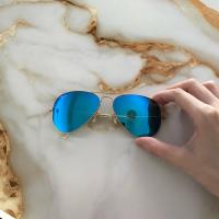ราคา ส่งต่อ แว่นกันแดด Ray Ban Aviator Large Metal (สภาพใช้งาน อ่านรายละเอียดก่อนค่ะ) (47305750088)