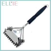 ราคา ELLIE แปรงทําความสะอาดย่าง,สแตนเลสขนแปรงฟรีบาร์บีคิวย่างทําความสะอาด,พรีเมี่ยมปลอดภัยออกแบบหนักทนทานย่างมีดโกนบํารุงรักษา (47052573026)