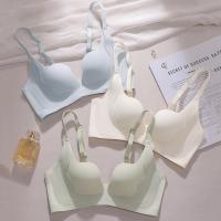 ราคา Seamless Breathable Ultra-Thin Side-Close ชุดชั้นในสตรีสบาย Frameless เซ็กซี่ลึก V Ga (57706003117)