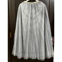 ราคา [Preloved] กระโปรงตูตูอัดพลีทสีเทาทอง (43122066237)