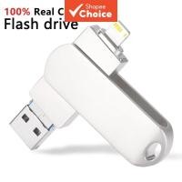 ราคา แฟลชไดรฟ์ USB กันน้ําโลหะขนาดเล็ก 16GB 32GB 64GB 128GB สําหรับ iPad iphone PC 2 in 1 Storage (27505616197)