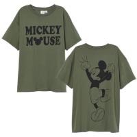 ราคา KATUN Zara เสื้อยืดขนาดใหญ่ของผู้หญิง Mickey Mouse Army Tshirt Contemporary Womens Tops Jumbo Cotton 24s (26153582773)