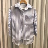 ราคา เสื้อเชิ้ตลายทางขาวฟ้า (6724421725)