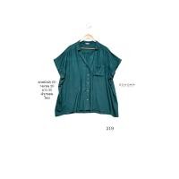 ราคา มือสอง used เสื้อสาวอวบ เสื้อเชิ้ตคอปก แขนสั้น ใหม่ ผ้าเรยอน อกหน้าผ้า 60 วงแขน 20 ยาว 30 นิ้ว #sonoma (42110275112)