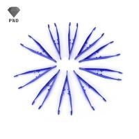 ราคา PND 10 ชิ้นทิ้งทางการแพทย์ First Aid Tweezer แหนบพลาสติกขนาดเล็ก Blue raoog (54752844891)