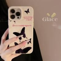 ราคา ✨จัดส่งในพื้นที่✨เคสโทรศัพท์ผีเสื้อสีดำเหมาะสำหรับiPhone16 14 13 11 6 7 8Plus Pro Promax (53154498723)