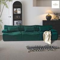 ราคา Trikings sofa ลักชัวรีระดับเบา โซฟาสีเขียว ลักชัวรีระดับเบา ดีไซน์ข้อไม้ไผ่ สีเขียวธรรมชาติ (26478480345)