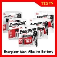 ราคา แท้ 100% Energizer Max Alkaline Battery 9V, AA, AAA Pack 2, 4, 8,12 ก้อน (44218908254)