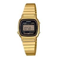 ราคา Casio Standard นาฬิกาข้อมือผู้หญิง สายสแตนเลส รุ่น LA670,LA670WGA,LA670WGA-1,LA670WGA-1DF - สีทอง (1716749459)