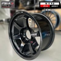 ราคา ล้อแม็กขอบ18x9.0 ET0 6H139.7 ยี่ห้อ BW รุ่น BW-21 (F/B(MC) (ราคาต่อ1วง) ขายยกชุด4วง งาน TE37 SUV ก้านยก หยอดขาว (21212249535)