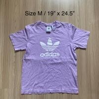 ราคา เสื้อยืด มือสอง อาดิดาส อะดิดาส Adidas แบรนด์กีฬา สีพาสเทล ของแท้ (23946510789)