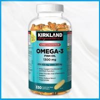 ราคา (Exp.09/2029)Kirkland Fish Oil Omega-3 Fish Oil 1300Mg 330 Softgels (53857954422)