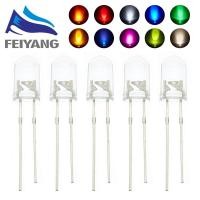 ราคา ชุดหลอดไฟ Led ไดโอดเปล่งแสงสีขาวสีแดงสีฟ้าสีเขียวสีส้มสีเหลืองสีชมพู 100 ชิ้น 5 มม. Led 2V 3V Pcb (13603016373)