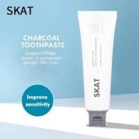 ราคา ยาสีฟันชาร์โคล SKAT ดูแลช่องปากอย่างล้ําลึก ขจัดคราบและกลิ่นปาก ลมหายใจสดชื่น ฟันขาวขึ้นอย่างอ่อนโยนและมีประสิทธิภาพ 100 กรัม (42529526495)