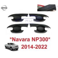 ราคา SALE! กันรอย เบ้ารองมือเปิด Nissan Navara NP300 2014 - 2022 สีดำ นิสสัน นาวาร่า เอ็นพี300 ถาดรองมือเปิดประตู เบ้ามือ (40759404003)