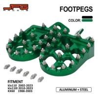 ราคา Motorcycle Accessories Pedal Footrest Foot rests Foot Pegs Footpeg For kawasaki KLX110 KLX 110 KLX1 (48857079601)