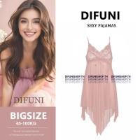 ราคา Plus size Sexy Lingerie ชุดนอนไม่ได้นอนคนอ้วน ไซส์ ใหญ่ สาวอวบ สายเดี่ยว ผ้าตาข่าย ชุดนอนซีทรูเซ็กซี่ พลัสไซส์ แยก ลูกไม้ แต่งผูกโบว์ ดันทรง Bigsize พลัสไซส์ สาว อวบอ้วน ใส่ได้ (52007497806)