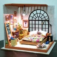 ราคา บ้านตุ๊กตา DIY ห้องนอน Robotime ร้านไทยพร้อมส่ง บ้านจิ๋ว ห้องนอนจิ๋ว โมเดลห้องนอน โมเดลจิ๋ว (2296857781)