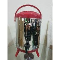 ราคา ถังชานม คูลเลอร์ใส่น้ำ ถังน้ำร้อน สแตนเลส 8 ลิตร สีแดง (4523619061)