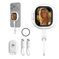 ราคา จอภาพหน้าจอเซลฟี่กล้องหลังแบบมีสายพร้อมรีโมท Bluetooth Magnetic & Plug Play สําหรับ iPhone (46458718565)