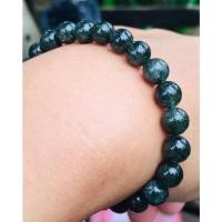 ราคา กำไลหินนำโชคไหมเขียว (Green Rutilated Quartz ) ขนาด 7.5 มิล (17069846059)