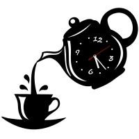 ราคา สติ๊กเกอร์นาฬิกาติดผนังลายถ้วยกาแฟ 3 D สําหรับตกแต่งบ้าน (8813321270)