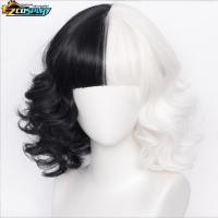 ราคา วิกผมสั้น คอสเพลย์อนิเมะ Cruella De Vil สีดํา สีขาว สําหรับผู้หญิง เหมาะกับงานปาร์ตี้ฮาโลวีน (24517386147)