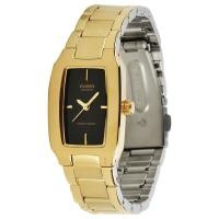 ราคา นาฬิกาผู้หญิง Casio แท้ รุ่น LTP-1165N-1CRDF สีทองหน้าปัดดำ (1865116558)