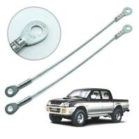 ราคา สลิงท้ายกระบะ สลิงฝาท้าย สีเงิน 2 ชิ้น สำหรับ มิตซูบิชิ Mitsubishi สตราด้า Strada ปี 1996 1998 2000 2002 2005 (7847279102)