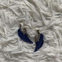 ราคา ต่างหู Lovisa Blue Feather ประดับเพชร (23143362616)