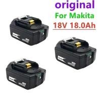 ราคา สำหรับแบตเตอรี่เครื่องมือไฟฟ้า 20252025 Makita 18V 18000mAh แบบชาร์จได้ พร้อมไฟ LED Li-Ion ทดแทน LXT (43826329414)