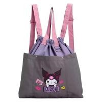 ราคา สะพายสบาย ไม่เกะกะ✨กระเป๋าเป้หูรูด Hello Kitty และ Kuromi งานชนช็อป วัสดุเป็นไนลอน+โพลิเอสเตอร์ ขนาด 40×15×42 cm. (27082464654)